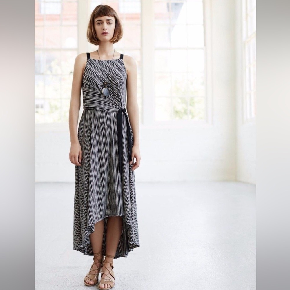 Anthropologie‎ Maeve Salsola striped Maxi Dress size medium